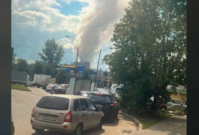 В Подмосковье крупный пожар